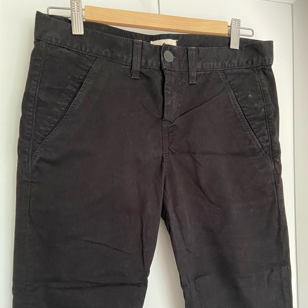 Crippen cropped black khaki pants size 27